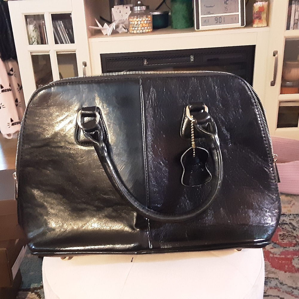 Black Leather Handbag